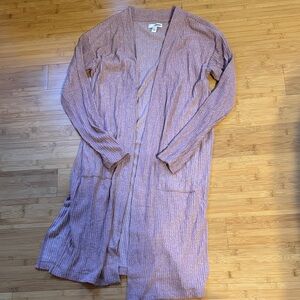 Sonoma Pale Pink Open Front Cardigan